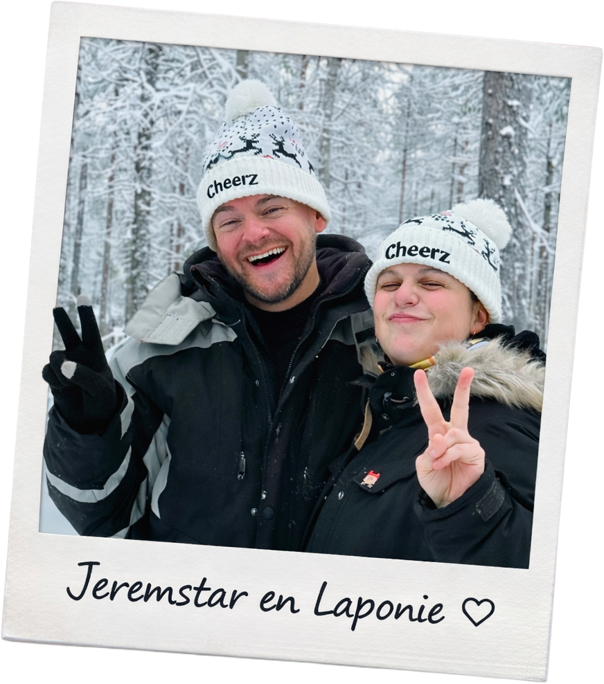 Jenny Diab et Jeremstar en Laponie