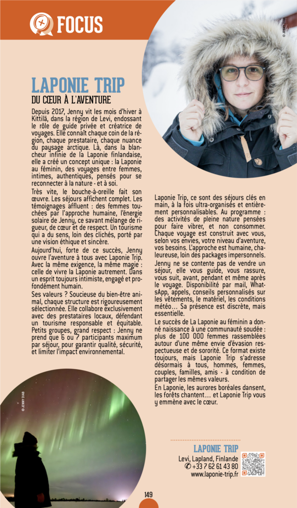 Jenny Diab et Laponie Trip dans le petit futé 2025/2026