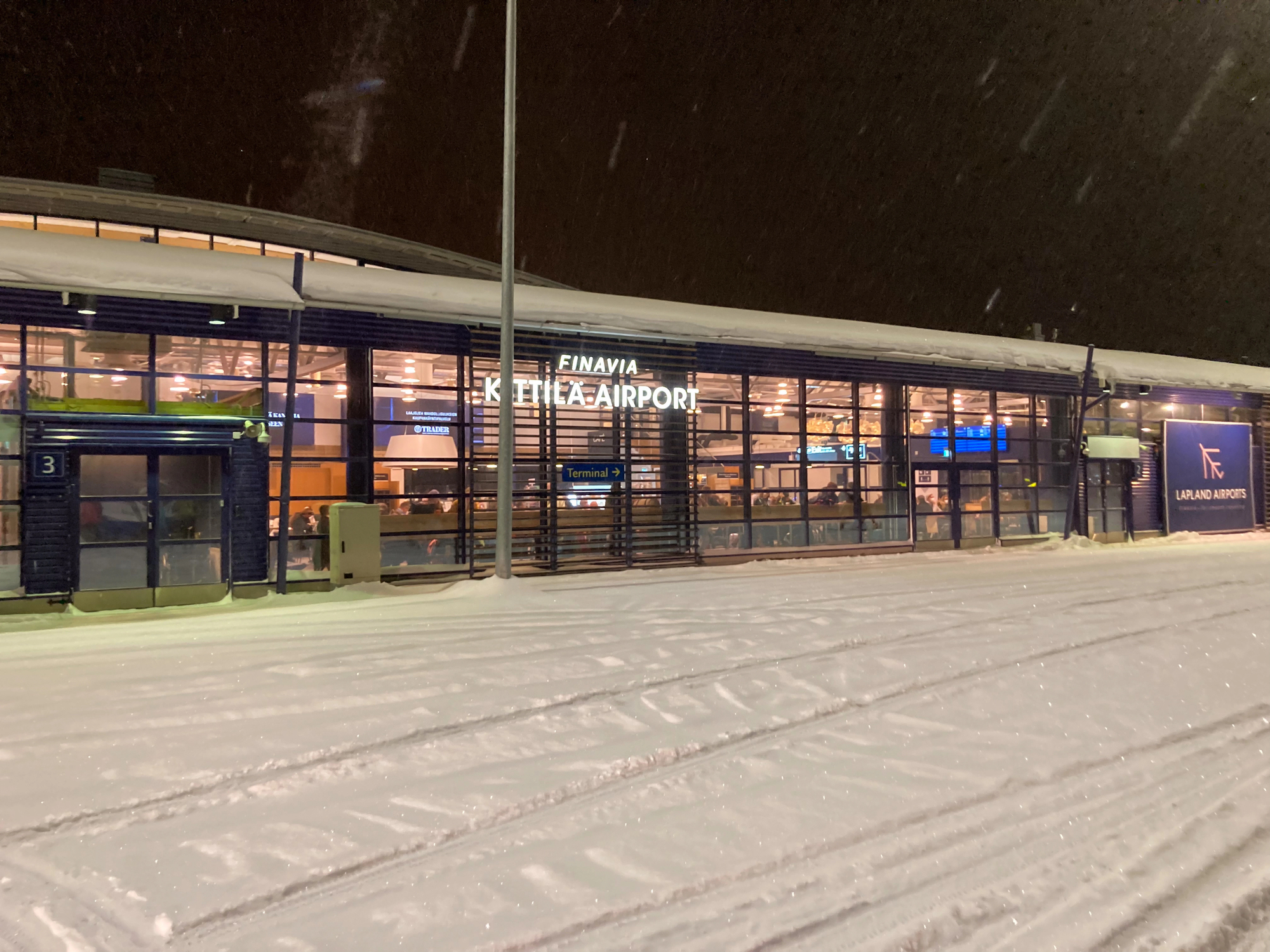 aéroport de Kittilä en Laponie