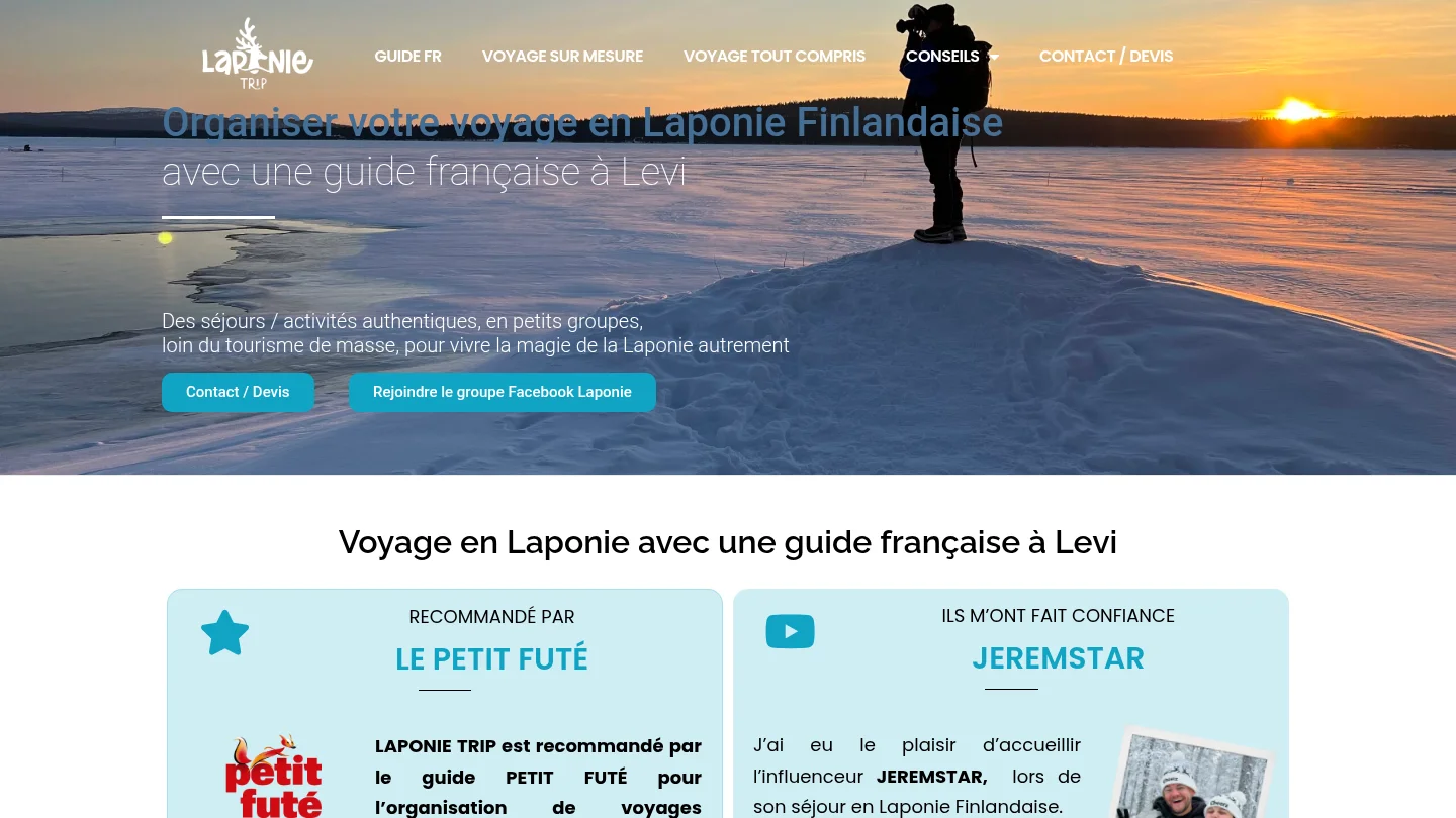 Capture de la page d’accueil de Jenny Diab