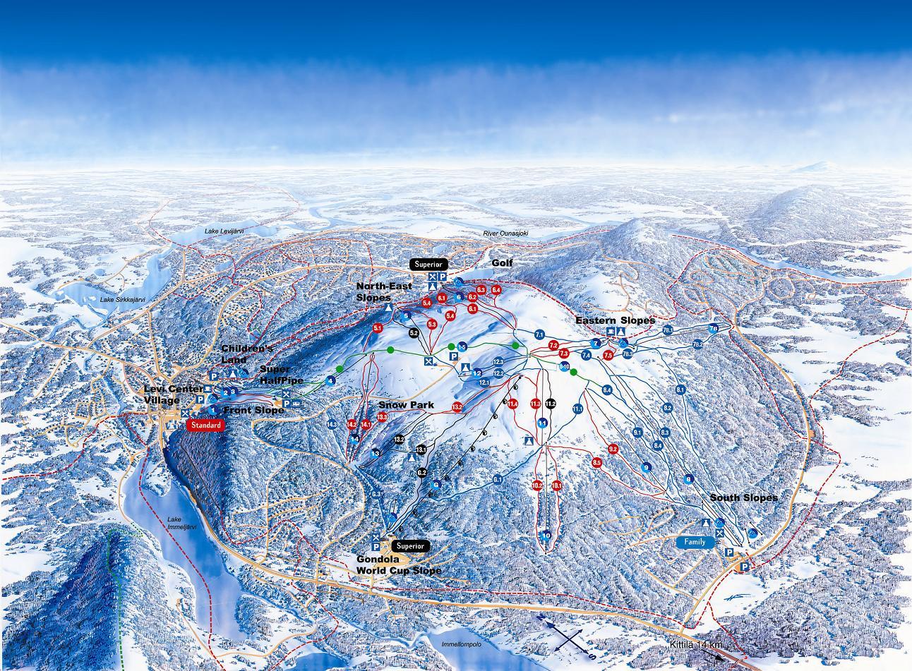 Carte station de Levi