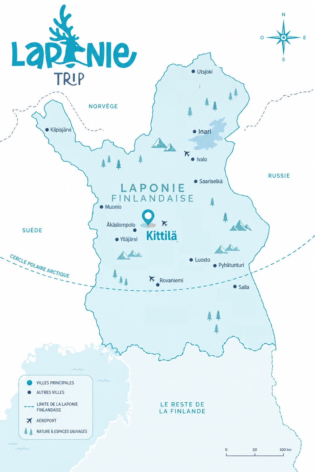 Carte Laponie